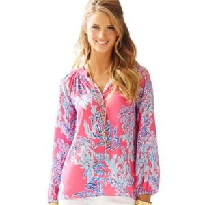 Lilly Pulitzer® Elsa Top Capri Pink Samba